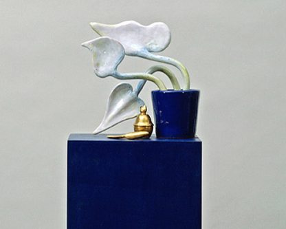 Ud Kaller, Topfpflanze mit Dose und Messer, 2000